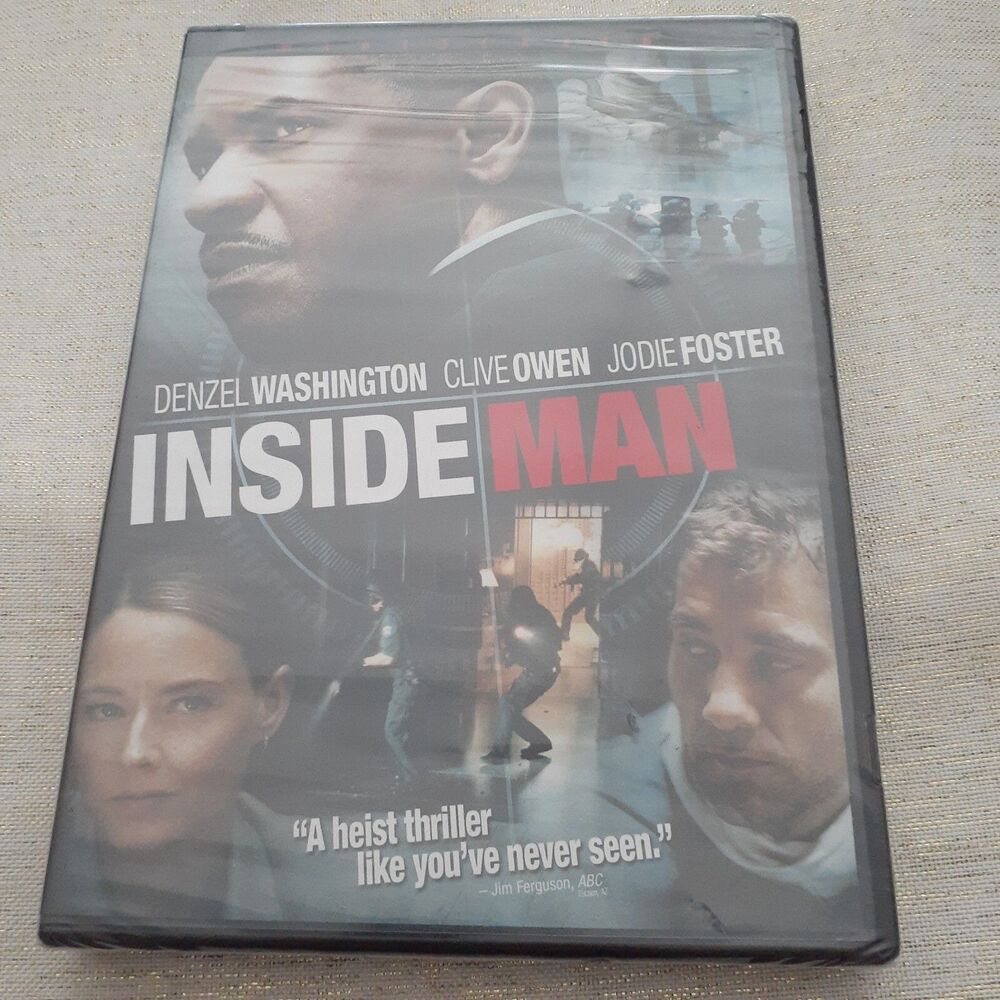 Inside Man DVD Widescreen 2006 Denzel Washington Sealed NEW